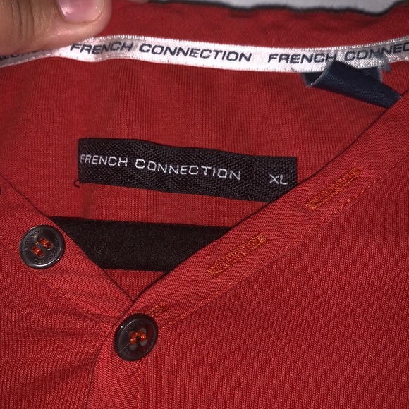 FRENCH CONNECTION ORANGE SHIRT - Picture 2 of 2